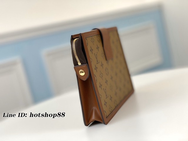 路易威登LV手包 M69184 老花 Pochette Dauphine手袋 LV新款女士手拿包 xxlv2570